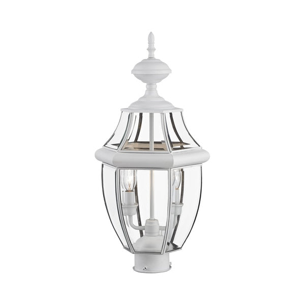 Monterey 2 Light White Outdoor Post Top