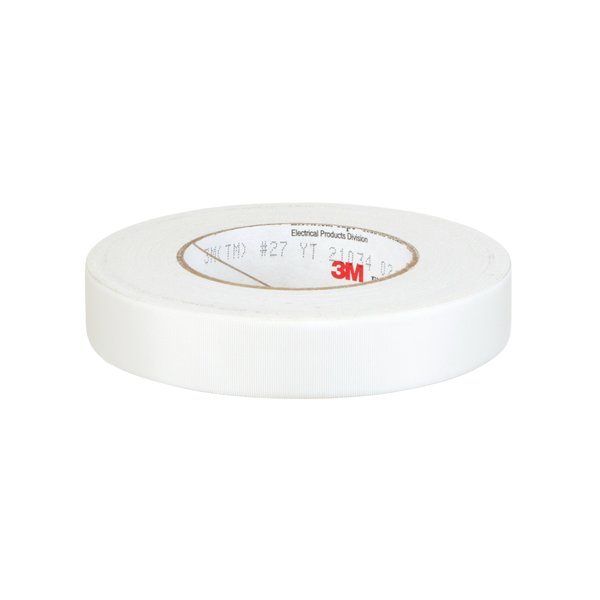 Cloth Tape, 1 In x 60 yd, 7 mil, White, PK36