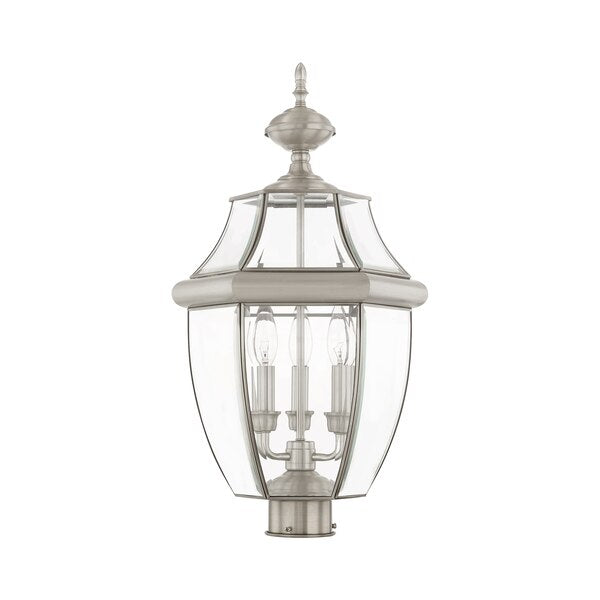 Monterey 3 Light Brushed Nickel Outdoor