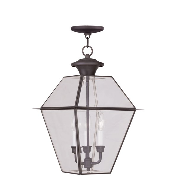 Westover 3 Light Bronze Outdoor Pendant