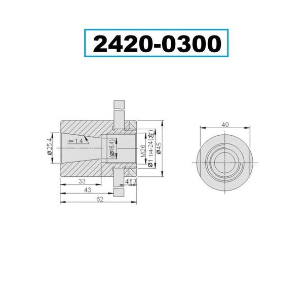 3/4-14 NPT High Speed Steel Taper Pipe Tap