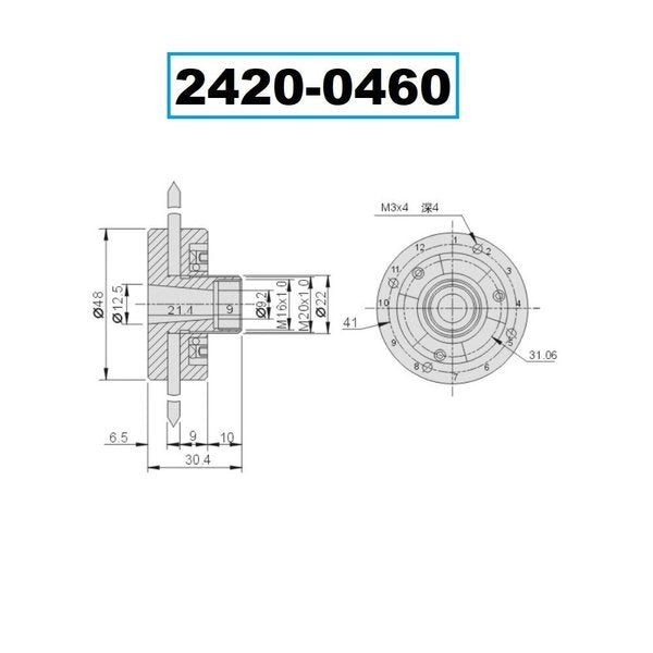 1/8-27 TiN Coated Taper Pipe Tap