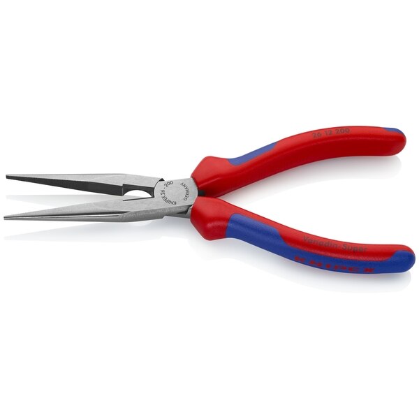 8 in Needle Nose Plier, Side Cutter Multi-Component Grip Handle