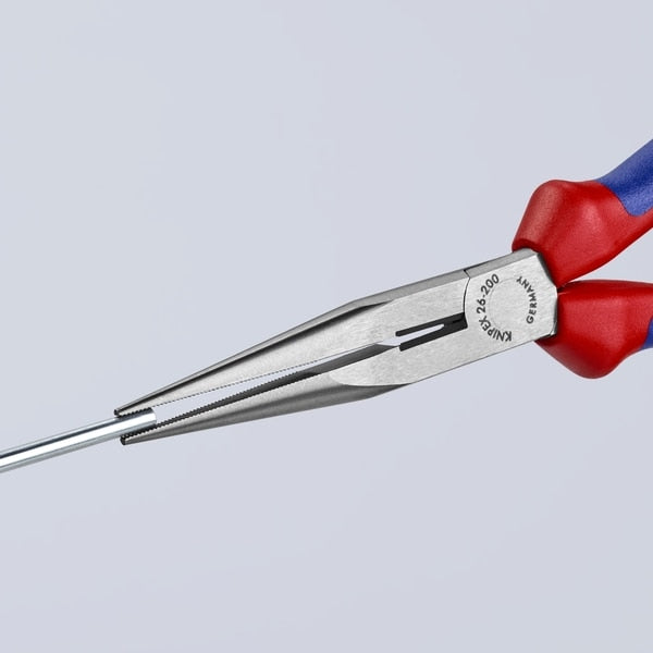 8 in Needle Nose Plier, Side Cutter Multi-Component Grip Handle