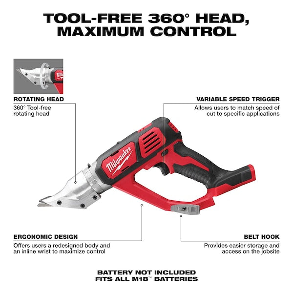 M18 Cordless 18 Gauge Double Cut Shear