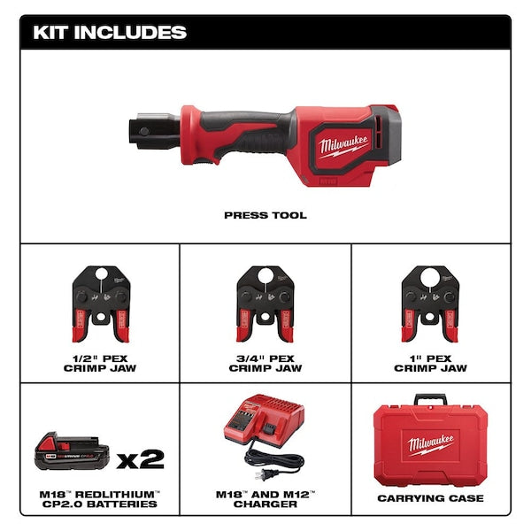 Cordless Press Tool Kit, 18.0V