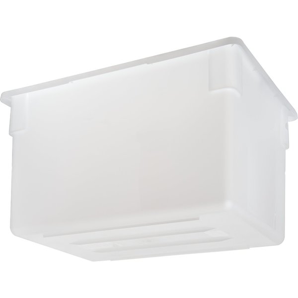 Storage Container, 21.5 gal., Wht, PK3