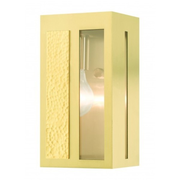 Satin BrassOutdoor ADA Wall Lantern, 1 Li
