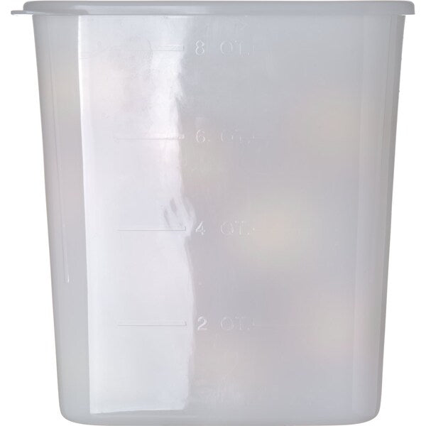 Storage Container, 8 qt., Wht, PK12