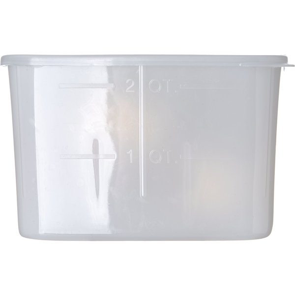 Storage Container, 2 qt., Wht, PK12