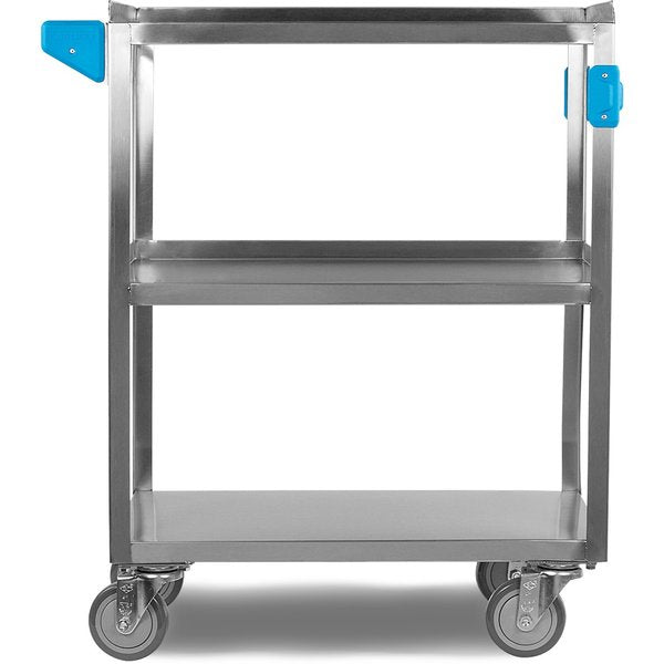 SS Utility Cart, 3 Shelf, 500 lb., 15.5x24