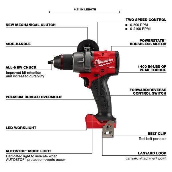 M18 FUEL 1/2 in. Hammer Drill/Driver (Tool Only)