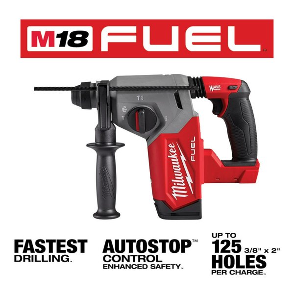 M18 FUEL Rotary Hammer, Cordless, 1 in, 18V, Pistol-Grip, Tool-Only