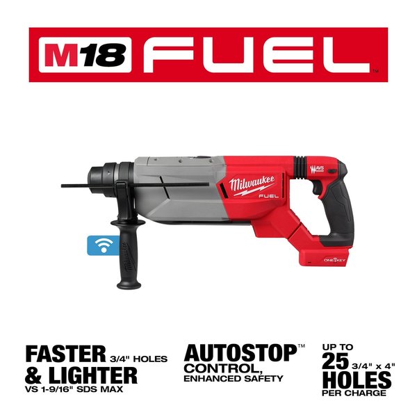 M18 FUEL 1-1/4 in. SDS-Plus D-Handle Rotary Hammer with ONE-KEY (Tool Only)