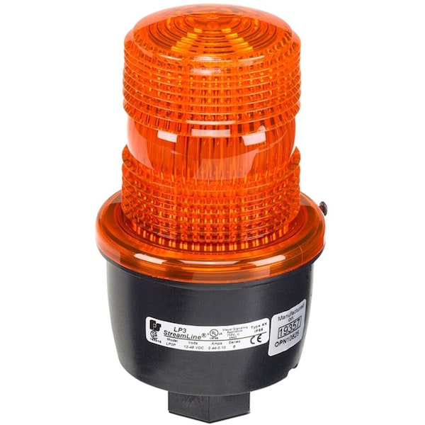 Low Profile Warning Light, Strobe, Amber