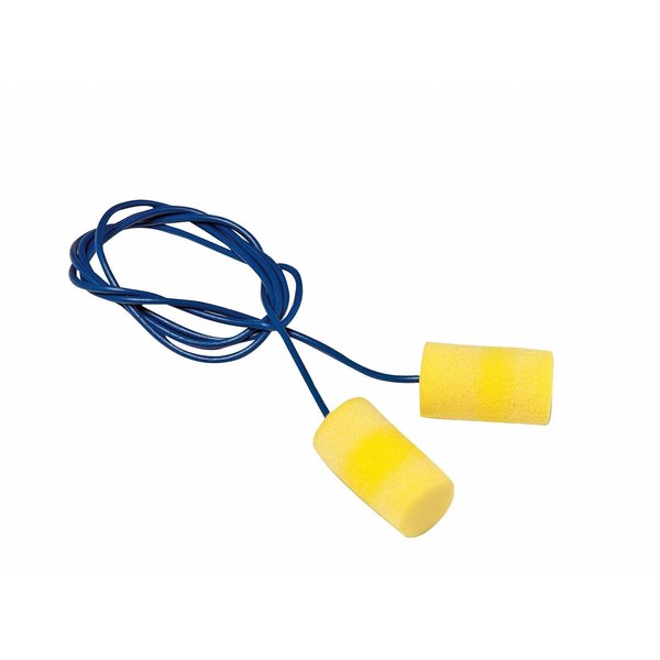 E-A-R Classic Disposable Corded Ear Plugs, Metal Detectable, NRR 33 dB, Yellow, 200 Pairs