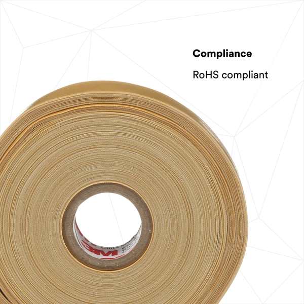 Varnished Cotton Cambric Electrical Tape 2520, Scotch, 3/4 in W x 108 ft L, 8 mil, Yellow, 1 Pack