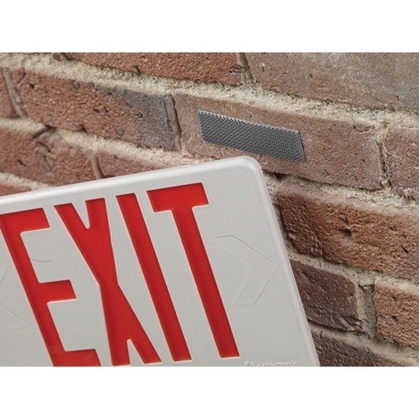 Reclosable Fastener Shapes, Rubber Adhesive, 4 in, 1 in Wd, Gray, 5 PK