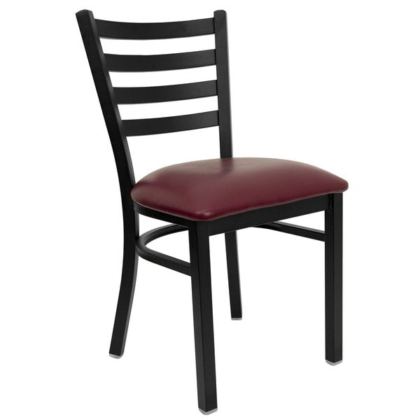 Black Ladder Chair-Burg Seat