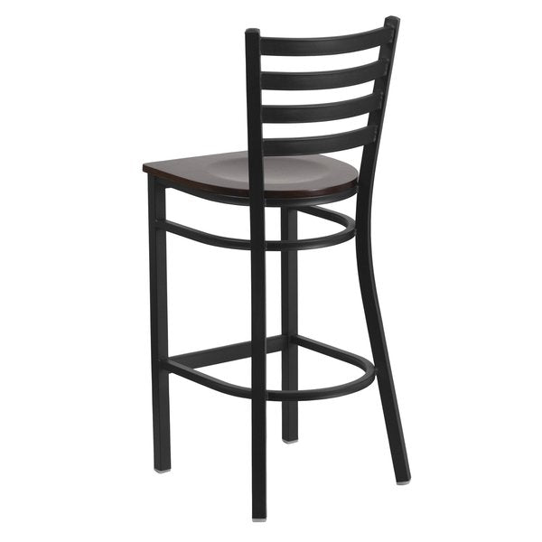Black Ladder Stool-Wal Seat