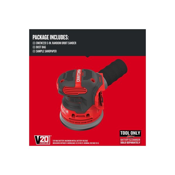 Cordless Random Orbit Sander Tool Only