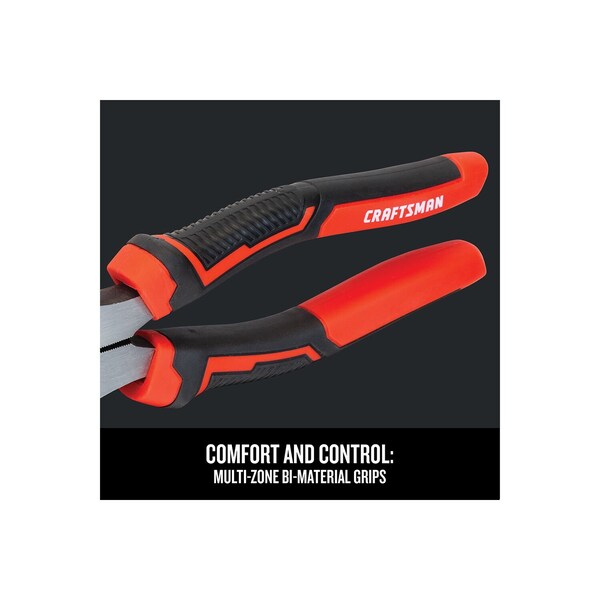 Lineman Pliers, Steel, Flat Jaw, 8 3/4