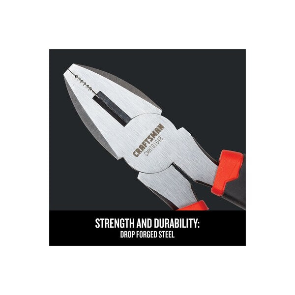 Lineman Pliers, Steel, Flat Jaw, 8 3/4