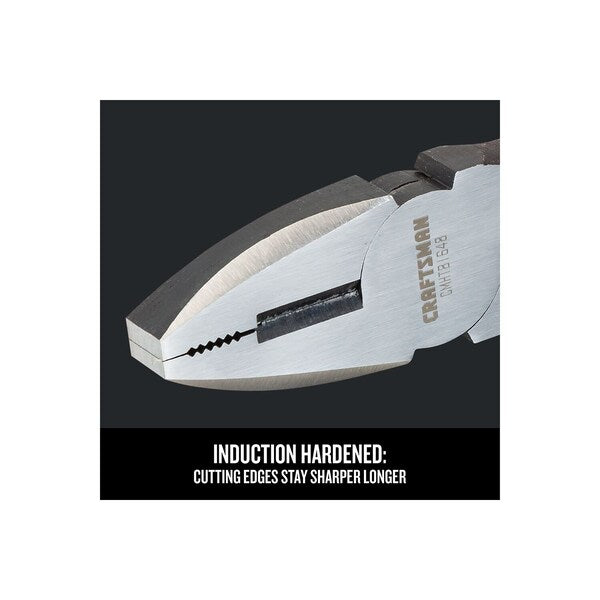 Lineman Pliers, Steel, Flat Jaw, 8 3/4