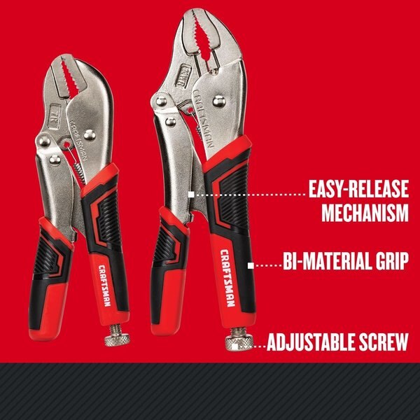 Locking Pliers Set Fast Release, 2 pc