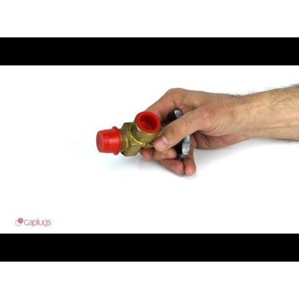 Plastic Tapered Cap Plug, Red, T-12X