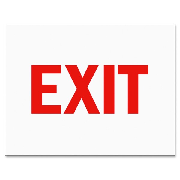 Sign Inserts, Exit, PK6