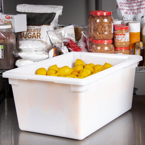 Storage Container, 16.6 gal., Wht, PK3