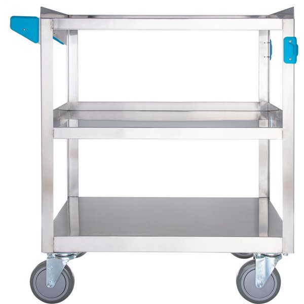 SS Utility Cart, 3 Shelf, 500 lb., 18x27