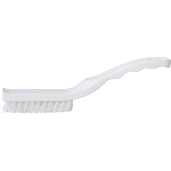 0.88 in W Detail Brush, White, Polypropylene