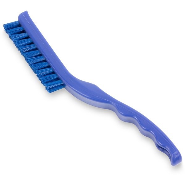 0.88 in W Detail Brush, Blue, Polypropylene