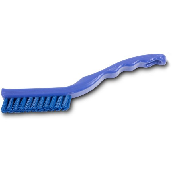 0.88 in W Detail Brush, Blue, Polypropylene