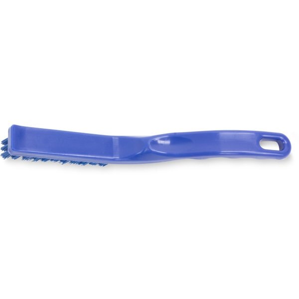0.88 in W Detail Brush, Blue, Polypropylene