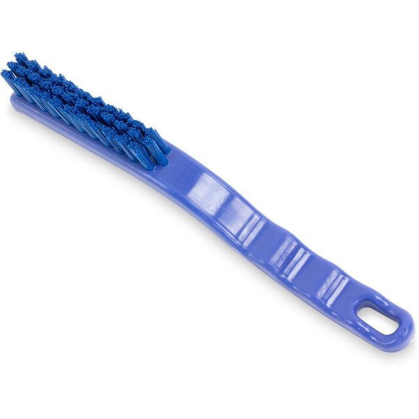 0.88 in W Detail Brush, Blue, Polypropylene