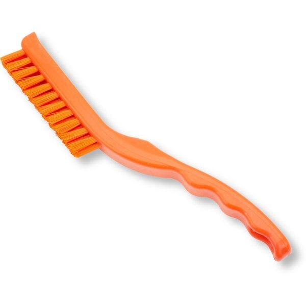 0.88 in W Detail Brush, Orange, Polypropylene