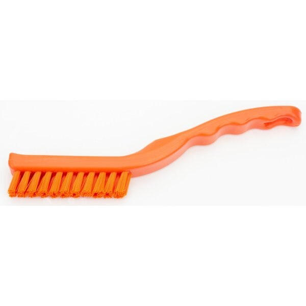 0.88 in W Detail Brush, Orange, Polypropylene