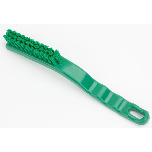 0.88 in W Detail Brush, Green, Polypropylene