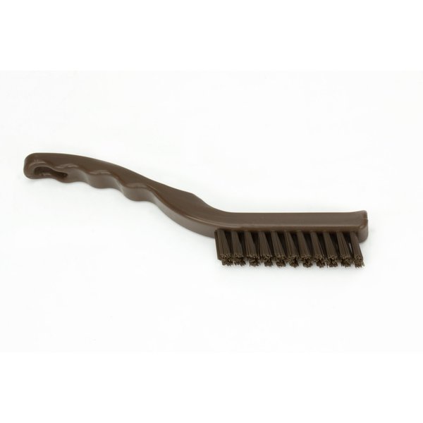 0.88 in W Detail Brush, Brown, Polypropylene