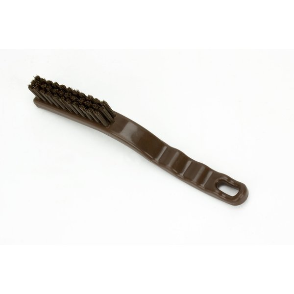 0.88 in W Detail Brush, Brown, Polypropylene