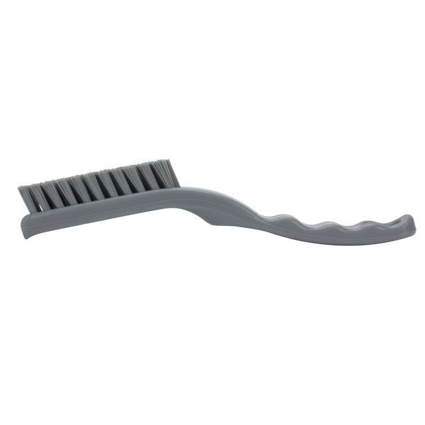 0.88 in W Detail Brush, Gray, Polypropylene