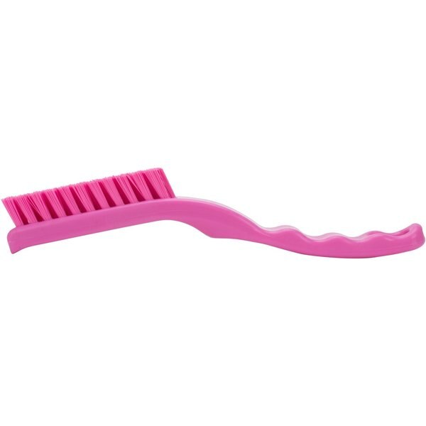 0.88 in W Detail Brush, Pink, Polypropylene