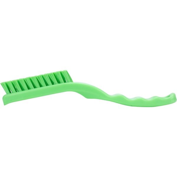 0.88 in W Detail Brush, Lime, Polypropylene