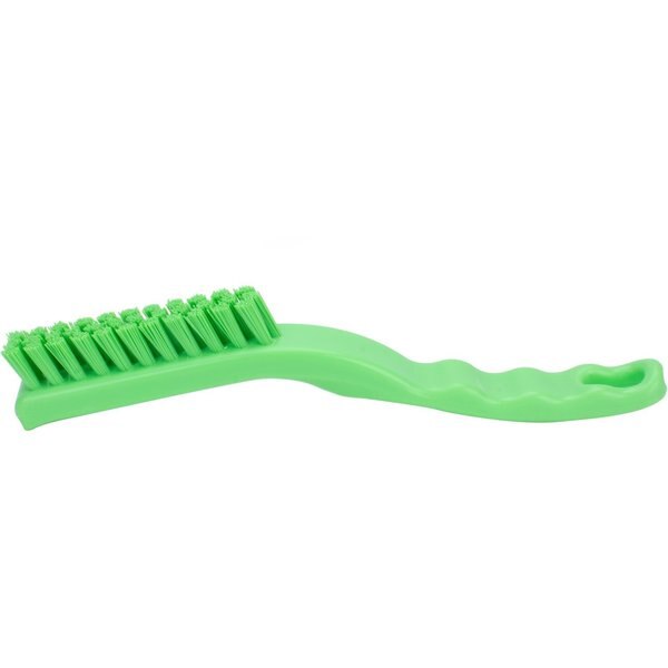 0.88 in W Detail Brush, Lime, Polypropylene