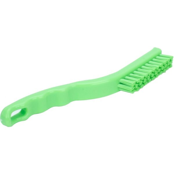 0.88 in W Detail Brush, Lime, Polypropylene