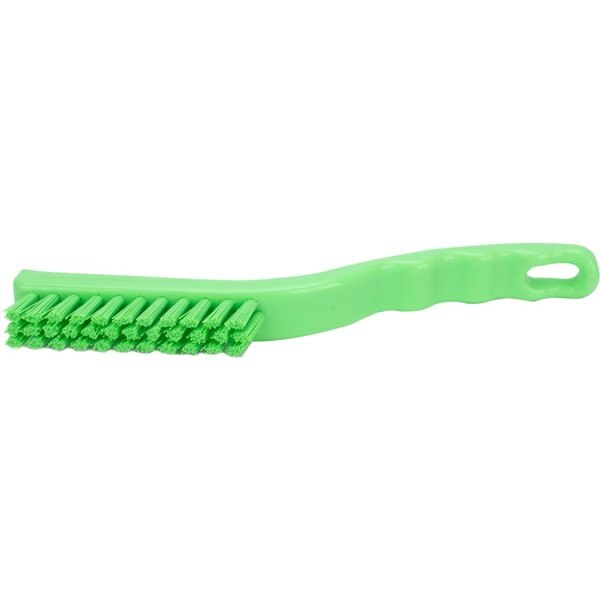 0.88 in W Detail Brush, Lime, Polypropylene