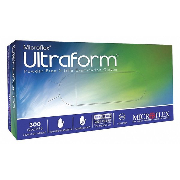 Microflex Disposable Nitrile Gloves, Exam Grade, Ergoform Technology, Powder-Free, XL, 250 Pack
